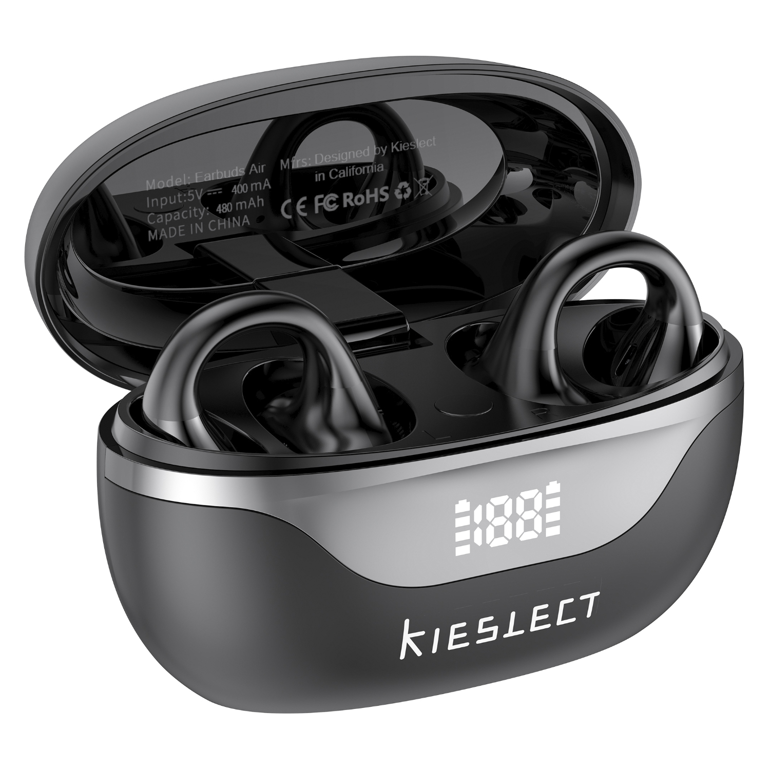 Kieslect Earbuds Open Negro